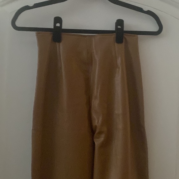 Abercrombie & Fitch Classic Vegan Leather Leggings, Size S, Color Brown - Picture 4 of 10